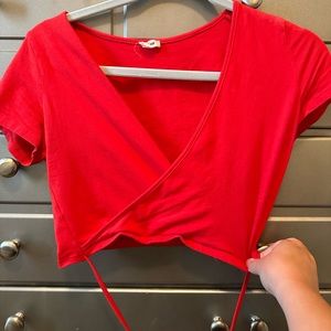 Medium Red Garage Crop Top